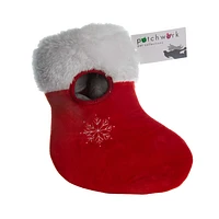 - Interactive Dog Toy - Red Christmas Stocking with Coal