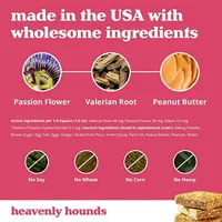 Heavenly Hounds - Calming Dog Treat - Peanut Butter Relaxation Square