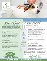 Pure and Natural Pet - Dog Shampoo - Daily Use 4-in-1