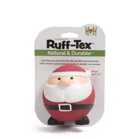 HuggleHounds - Dog Toy - Ruff-Tex Santa Ball