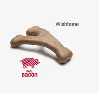 Benebone - Puppy Chew Toy - Puppy 2 Pack Bacon Dental Chew & Wishbone