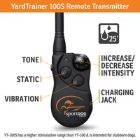 SportDOG - Dog Collar & Remote Trainer - 100 yd Stubborn - YT-100S