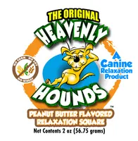 Heavenly Hounds - Calming Dog Treat - Peanut Butter Relaxation Square