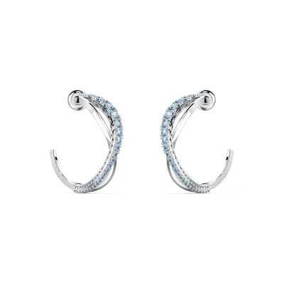 Swarovski Twist Stone Hoop Earrings