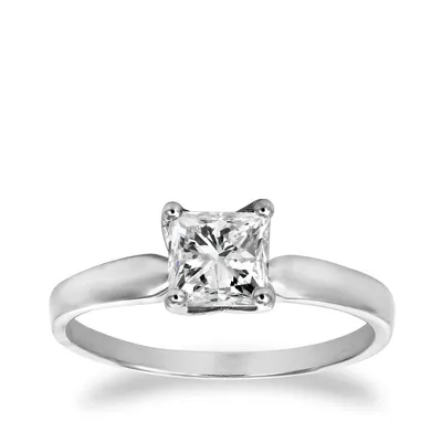 Canadian Rocks 2 ct. tw. Princess Cut Diamond Solitaire Engagement Ring 14K White Gold