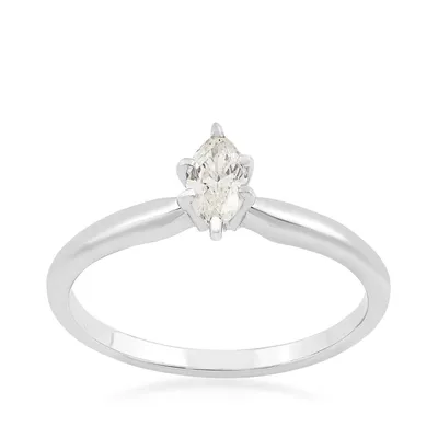 1/ ct. tw. AAA Quality Marquise Diamond Solitaire Engagement Ring 14K Gold