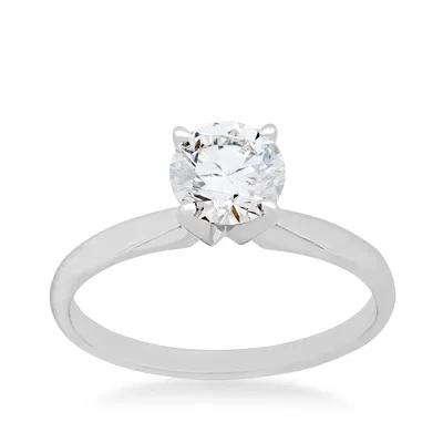 3/4 ct. tw. Round Brilliant Diamond Solitaire Engagement Ring 14K White Gold