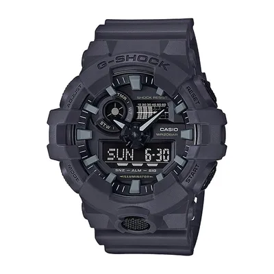 G-Shock Men's Military Gray Analog-Digital Watch with Gray Dial & Gray Strap