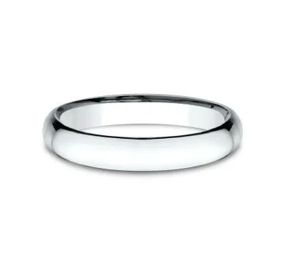 Benchmark Ladies' 3.0mm Polished Comfort-Fit Wedding Band 14K White Gold - SLCF13014KW07