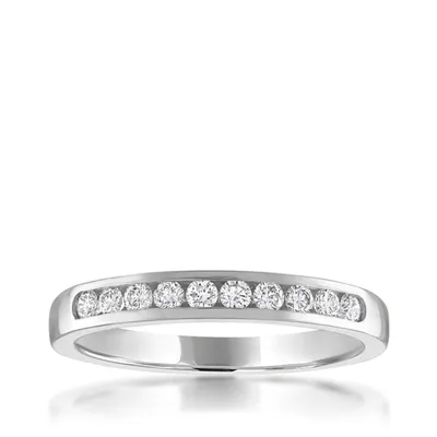 1/ ct. tw. 10-Stone Channel Set Diamond Anniversary Band 14K Gold