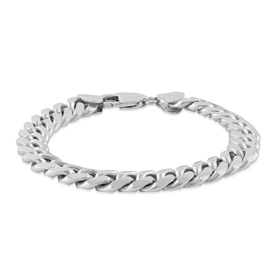 10mm 8.5" Miami Cuban Chain Bracelet in Sterling Silver