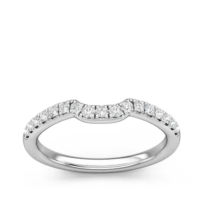 Designed With Love 1/5 ct. tw. Diamond Wedding Band 14K White Gold -BD1A8W4