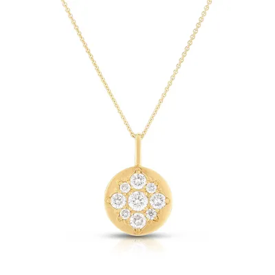 3/8 ct. tw. Diamond Medallion Pendant in 14K Yellow Gold