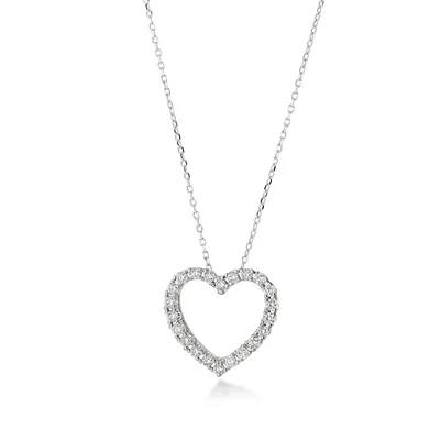 1/ ct. tw. Diamond Heart Pendant in 10K Gold