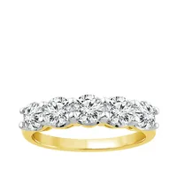 1-1/ ct. tw. -Stone Prong Set Diamond Band 14K Gold