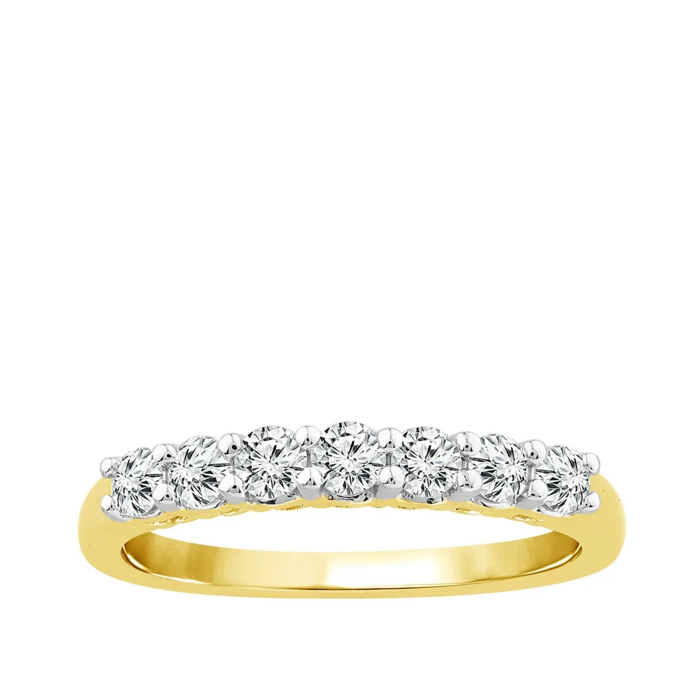 1-1/ ct. tw. -Stone Prong Set Diamond Band 14K Gold