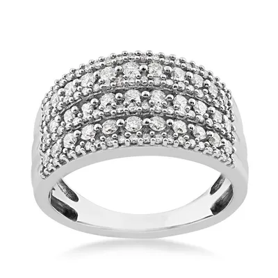 1 ct. tw. Diamond Multi-Row Anniversary Band 10K White Gold - Y4EWKR867D