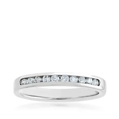 1/4 ct. tw. Diamond Machine Channel Set Anniversary Band 10K Gold