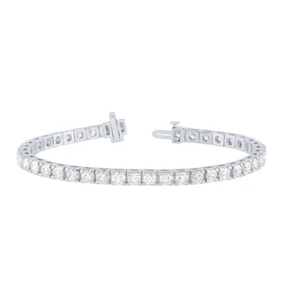 ct. tw. Round Diamond Tennis Bracelet in 14K Gold