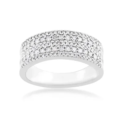 1/2 ct. tw. 5-Row Anniversary Band 10K White Gold