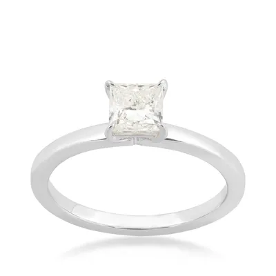 Adamante -/ ct. tw. Lab-Grown Princess Cut Diamond Solitaire Engagement Ring 14K Gold