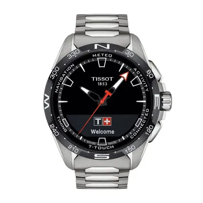 Tissot Men's T-Touch Connect Solar Titanium Watch with Black Dial