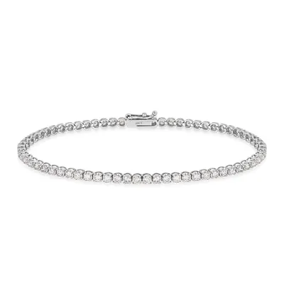 2 ct. tw. Diamond Tennis Bracelet in 18K White Gold