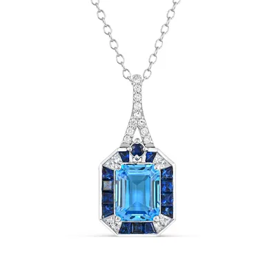 Emerald Cut Swiss Blue Topaz