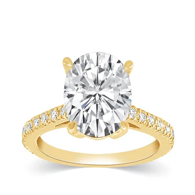Adamante -/ ct. tw. Lab-Grown Oval Diamond Engagement Ring 14K Gold