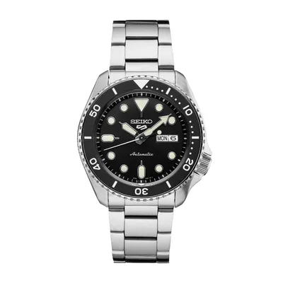 Seiko Men's 5 Sports Automatic Stainless Steel Watch with Dial & Bezel