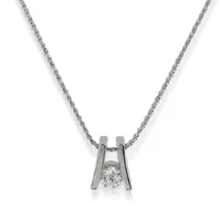 John Atencio Venture 1/3 ct. tw. Round Diamond Solitaire Pendant in 14K White Gold