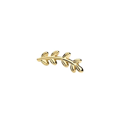 Revelry Polished Fern Leaf Branch Topper in 14K Yellow Gold