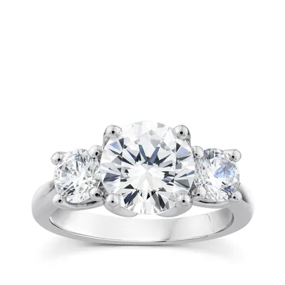 Adamante -/ ct. tw. Lab-Grown Round Brilliant 3-Stone Diamond Engagement Ring 14K Gold