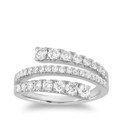 1 ct. tw. Diamond Wrap Ring 14K White Gold