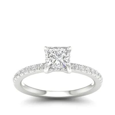 Timeless 1-1/4 ct. tw. Princess Cut Diamond Engagement Ring 14K White Gold