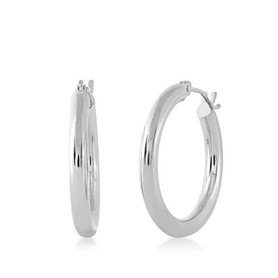 20mm Hoop Earrings in Sterling Silver