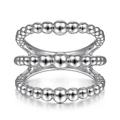 Gabriel & Co. Graduated Bead Bujukan Multi-Row Ring Sterling Silver