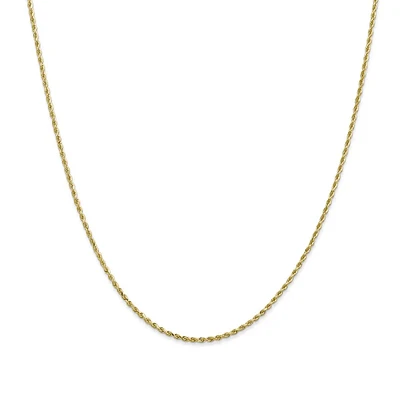 2mm 20" Rope Chain in 14K Yellow Gold