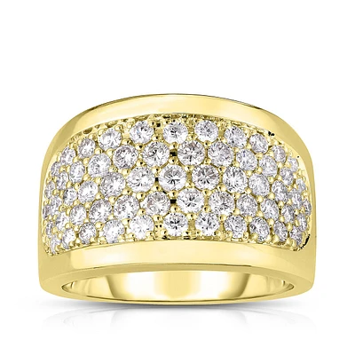 1-1/2 ct. tw. Diamond Wide Band Ring 14K Yellow Gold