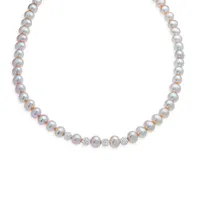 7-8MM Pink Freshwater Cultured Pearl Necklace