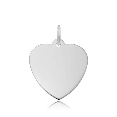 Small Heart Charm in Sterling Silver