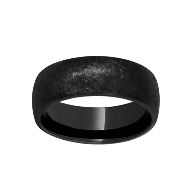 Men's 8.0mm Black Nightwatch Ceramic Wedding Band