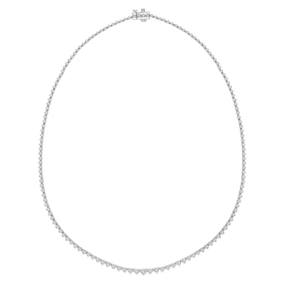 5 ct. tw. Diamond Graduated Riviera Tennis Necklace in 14K White Gold