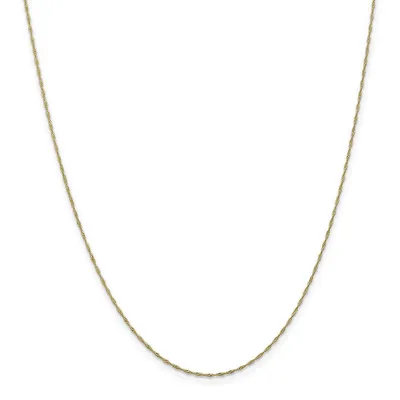 1mm 18" Singapore Chain 14K Yellow Gold - SING20-18-14Y