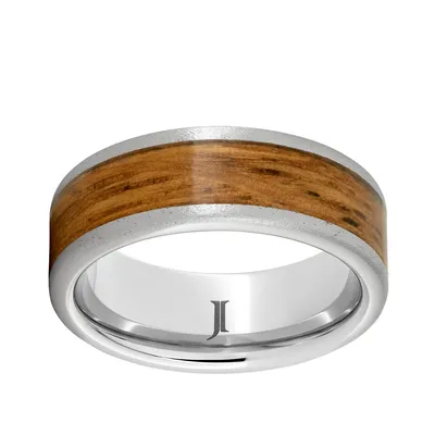 Men's 8mm Serinium Band with Single Malt Inlay - RMSA006774