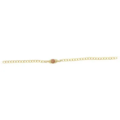 Black Hills Gold Rose Chain Bracelet