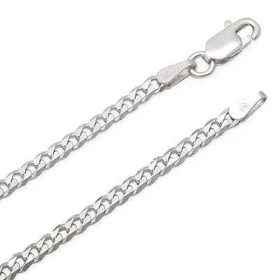 4.7mm 20" Curb Chain Necklace in Sterling Silver