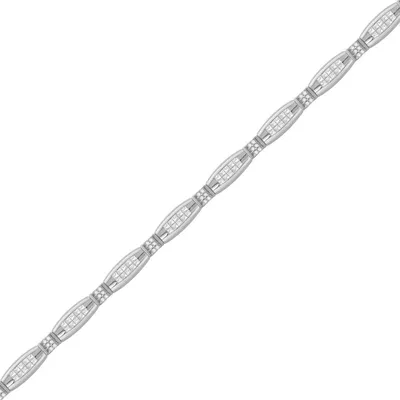 Diamond Tennis Bracelet in 14K White Gold - YJX8447FP14W - 15825966