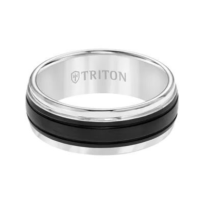 Men's Triton 8MM and Tungsten Wedding Band