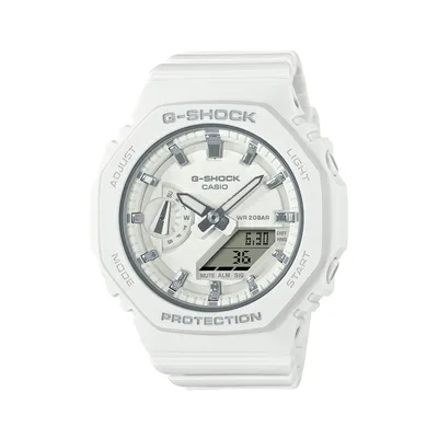 G-Shock Ladies' Octo Square White Watch - GMA-S2100-7ACR